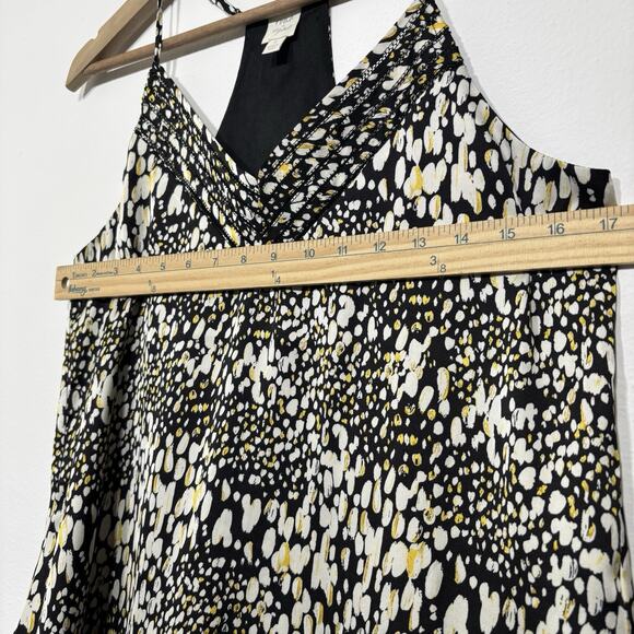 Roan Ryan Silky Lined Racerback Tank Top Artsy Spotted Statement Y2K Size Small - Picture 6 of 6